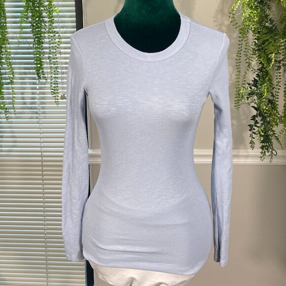 Enza Costa | Silk Knit Long Sleeve Tuck Top - Picture 1 of 11